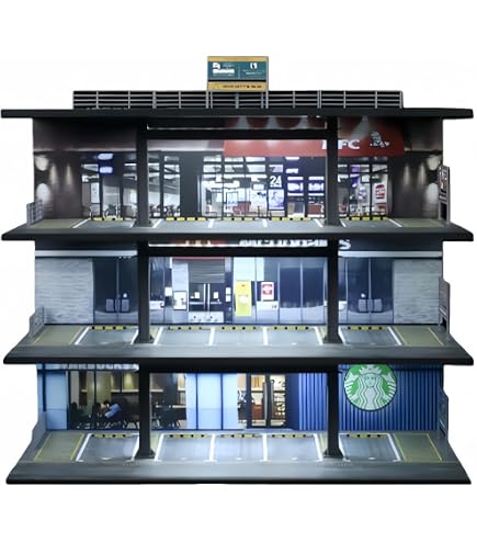 Amazon.co.jp: Flood Force1/64スケールの二層式ショールーム組立
